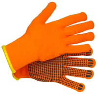 Перчатки BOXER из смесовой пряжи, утепленные акриловым флисом и с ПВХ точкой, BXR1934W Перчатки BOXER из смесовой пряжи, утепленные акриловым флисом и с ПВХ точкой, BXR1934W