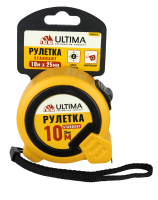 Рулетка Ultima Standart, 10 м х 25 мм, пластиковый корпус Рулетка Ultima Standart, 10 м х 25 мм, пластиковый корпус
