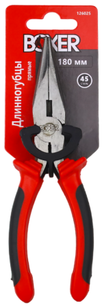 Длинногубцы Boxer, прямые, 180 мм  Длинногубцы Boxer, прямые, 180 мм