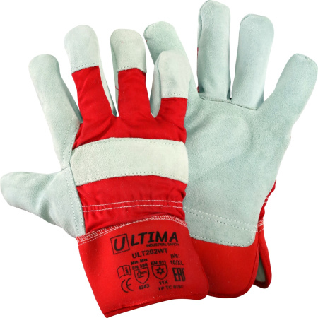 Перчатки ULTIMA комбинированные спилковые утепленные Thinsulate, ULT202WT Перчатки ULTIMA комбинированные спилковые утепленные Thinsulate, ULT202WT