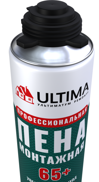 ULTIMA PRO 65+, Летняя профессиональная монтажная пена, 820 мл ULTIMA PRO 65+, Летняя профессиональная монтажная пена, 820 мл