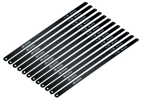 Полотна для ножовки по металлу Ultima, 300 мм, 24 TPI, закаленные