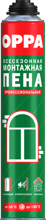OPPA, Пена монтажная профессиональная, 750 мл OPPA, Пена монтажная профессиональная, 750 мл