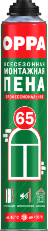 OPPA 65 Пена монтажная профессиональная, 850 мл OPPA 65 Пена монтажная профессиональная, 850 мл