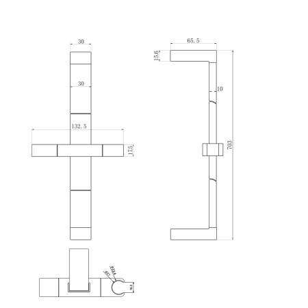 Штанга для душа KD06