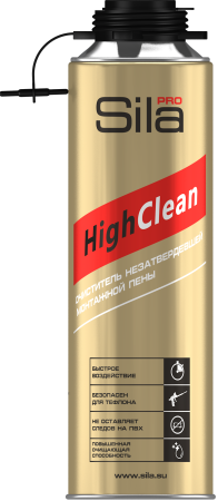 Очиститель незастывшей монтажной пены Sila HighClean, 500 мл Очиститель незастывшей монтажной пены Sila HighClean, 500 мл