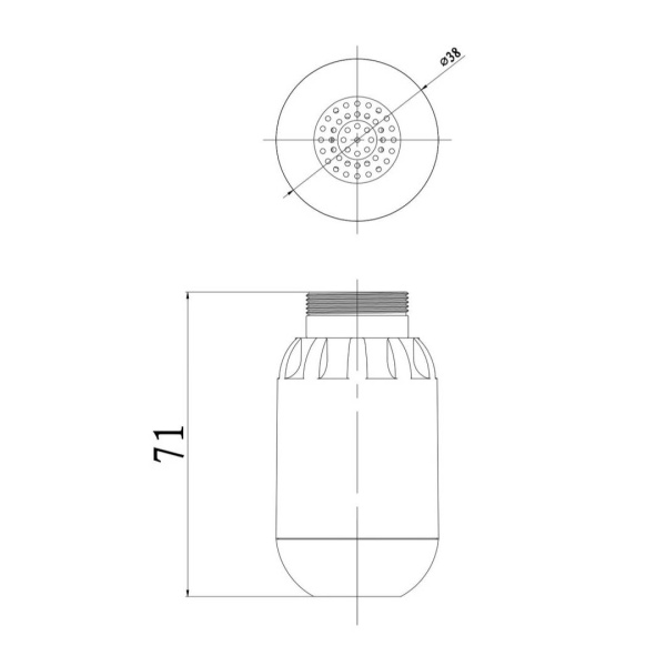 Аэратор с LED подсветкой OL M24LED Аэратор с LED подсветкой OL M24LED