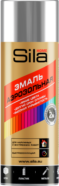 Sila HOME Max Paint, хромированный металлик, краска аэрозольная Sila HOME Max Paint, хромированный металлик, краска аэрозольная